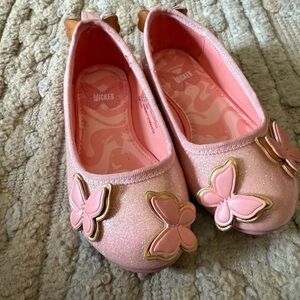 Glinda Wicked Pink Butterfly Girls Shoes